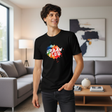 Black Men's t-shirt Urban Flow Graphic. Printed Tee - clothinganaccessories
