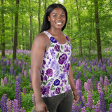 Unisex Tank Top Lavender Blooms Purple Tanks For Man - clothinganaccessories